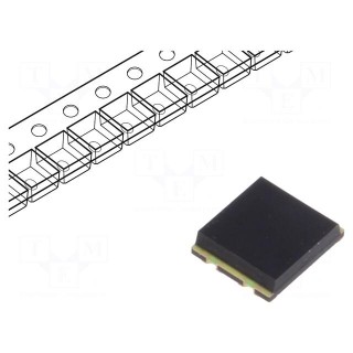 PIN photodiode | SMD | 940nm | 870÷950nm | 65° | flat | black