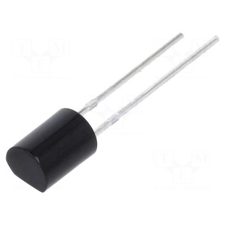 PIN photodiode | THT | 940nm | 5nA | rounded | flat | black