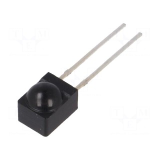 PIN photodiode | THT | 950nm | 870÷1050nm | 120° | convex | black