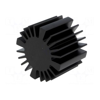Heatsink | LED | Ø: 50mm | H: 37.5mm | black