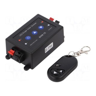 LED controller | dimming function | Channels: 1 | 8A | black | -20÷40°C