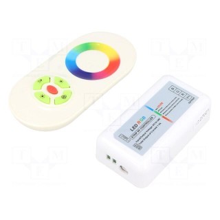 LED controller | RGB lighting control | Ch: 3 | 12A | white | -20÷40°C