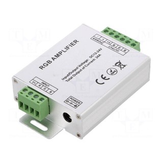 RGB amplifier | RGB lighting control | Ch: 3 | 24A | Usup: 12VDC,24VDC