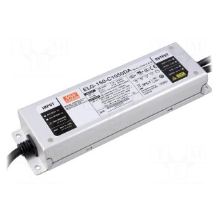 Power supply: switched-mode | Communication: DALI | LED | 150W | 1.05A