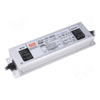 Power supply: switched-mode | Communication: DALI | LED | 150W | 48VDC