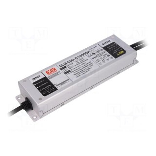 Power supply: switched-mode | Communication: DALI | LED | 200W | 1.4A