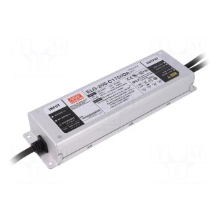 Power supply: switched-mode | Communication: DALI | LED | 200W | 1.75A