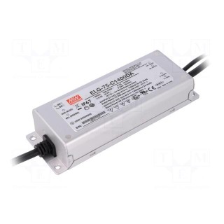 Power supply: switched-mode | Communication: DALI | LED | 75W | 1.4A