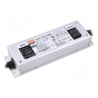 Power supply: switched-mode | Communication: DALI | LED | 100W | 24VDC