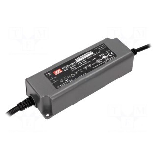 Power supply: switched-mode | for LED strips | 40.08W | 12VDC | 3.34A