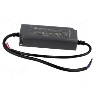 Power supply: switched-mode | for LED strips | 60W | 24VDC | 2.5A