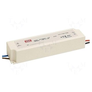 Power supply: switched-mode | LED | 100W | 36VDC | 2.8A | 90÷264VAC
