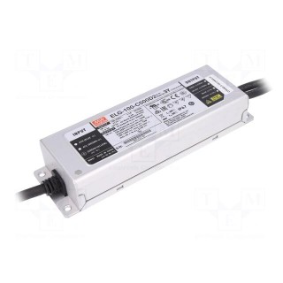 Power supply: switched-mode | LED | 100W | 100÷200VDC | 500mA | IP67