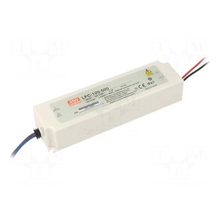 Power supply: switched-mode | LED | 100W | 100÷200VDC | 500mA | IP67