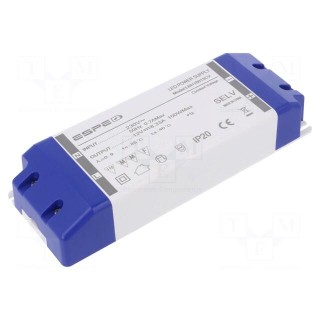 Power supply: switched-mode | LED | 100W | 12VDC | 8.33A | 220÷240VAC