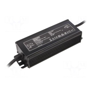 Power supply: switched-mode | LED | 100W | 43÷143VDC | 700mA | IP67