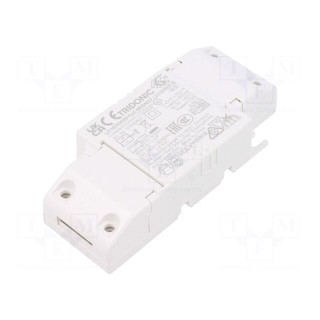 Power supply: switched-mode | LED | 10W | 17÷29VDC | 350mA | 198÷264VAC