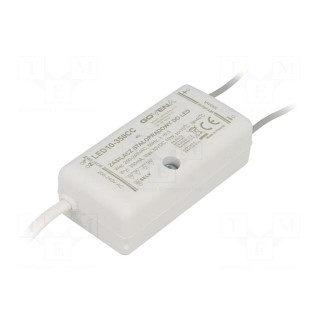 Power supply: switched-mode | LED | 10W | 2÷30VDC | 350mA | 185÷265VAC