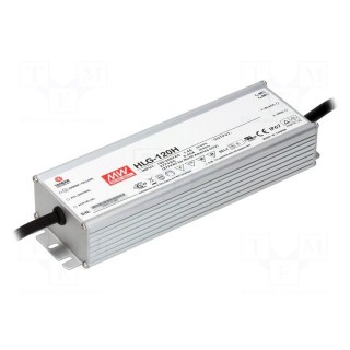 Power supply: switched-mode | LED | 124.2W | 54VDC | 2.3A | 90÷305VAC