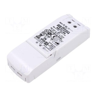 Power supply: switched-mode | LED | 12W | 18÷35VDC | 350mA | 198÷264VAC
