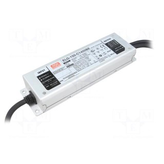 Power supply: switched-mode | LED | 133W | 54÷95VDC | 1400mA | IP67