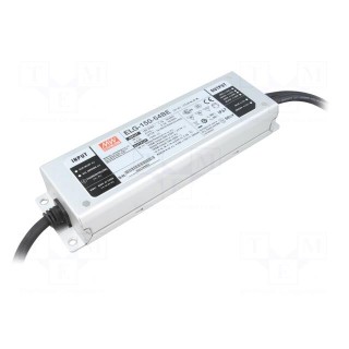 Power supply: switched-mode | LED | 135W | 54VDC | 2.8A | 100÷305VAC