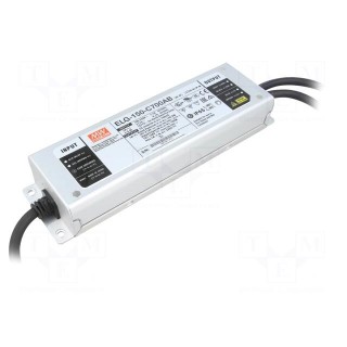 Power supply: switched-mode | LED | 149.8W | 107÷214VDC | 350÷700mA