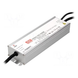 Power supply: switched-mode | LED | 150W | 30÷300VDC | 500mA | IP67