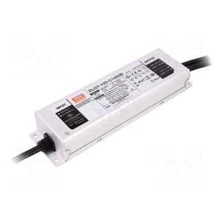 Power supply: switched-mode | LED | 149.8W | 54÷107VDC | 1400mA | IP67