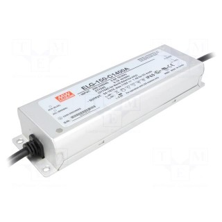 Power supply: switched-mode | LED | 150W | 54÷107VDC | 700÷1400mA
