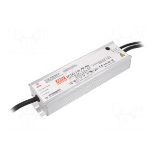 Power supply: switched-mode | LED | 150.5W | 21÷215VDC | 420÷700mA
