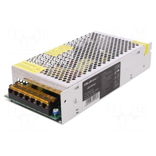 Power supply: switched-mode | LED | 150W | 12VDC | 10.8÷13.2VDC | 12.5A