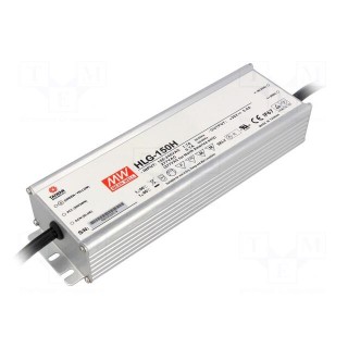Power supply: switched-mode | LED | 151.2W | 42VDC | 3.6A | 90÷305VAC