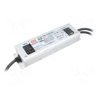 Power supply: switched-mode | LED | 150W | 150÷300VDC | 250÷500mA