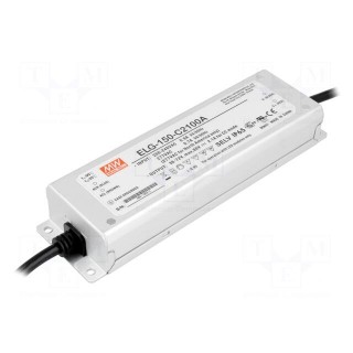 Power supply: switched-mode | LED | 150W | 36÷72VDC | 1050÷2100mA