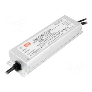 Power supply: switched-mode | LED | 150W | 43÷86VDC | 1750mA | IP67