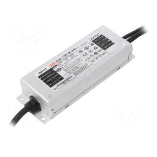 Power supply: switched-mode | LED | 150W | 60÷107VDC | 1.4÷2.1A | IP67