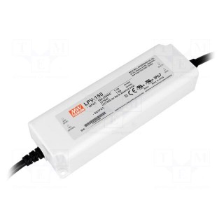 Power supply: switched-mode | LED | 153W | 48VDC | 3.2A | 180÷305VAC