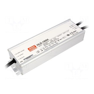 Power supply: switched-mode | LED | 156W | 12VDC | 13A | 90÷305VAC | IP67