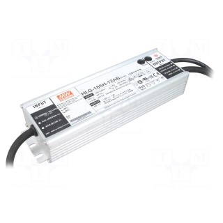 Power supply: switched-mode | LED | 156W | 12VDC | 6.5÷13A | 90÷305VAC