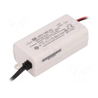 Power supply: switched-mode | LED | 16.08W | 24VDC | 0.67A | 180÷264VAC
