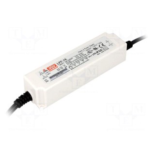 Power supply: switched-mode | LED | 16.38W | 42VDC | 0.39A | 90÷305VAC