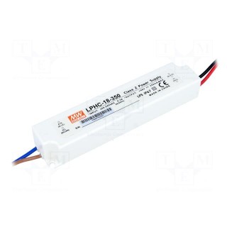 Power supply: switched-mode | LED | 16.8W | 6÷48VDC | 350mA | IP67 | 175g