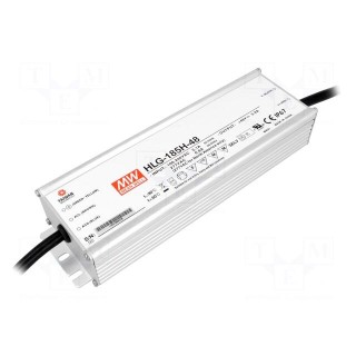 Power supply: switched-mode | LED | 185W | 48VDC | 3.9A | 90÷305VAC