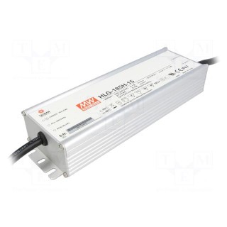 Power supply: switched-mode | LED | 185W | 42VDC | 4.4A | 90÷305VAC