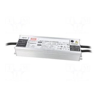 Power supply: switched-mode | LED | 200.2W | 71÷143VDC | 700÷1400mA