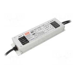 Power supply: switched-mode | LED | 200.88W | 54VDC | 1.86÷3.72A | IP65