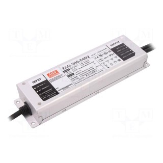 Power supply: switched-mode | LED | 200.88W | 54VDC | 3.72A | IP67 | 93%