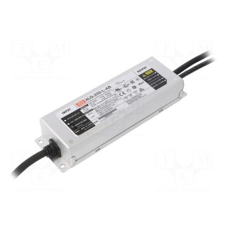 Power supply: switched-mode | LED | 200W | 142÷285VDC | 0.35÷1.05A