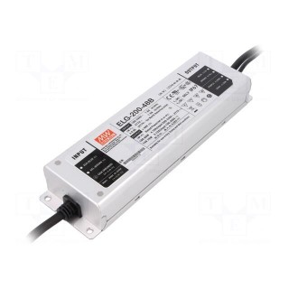 Power supply: switching | LED | 200W | 48VDC | 4.16A | 100÷305VAC | IP67